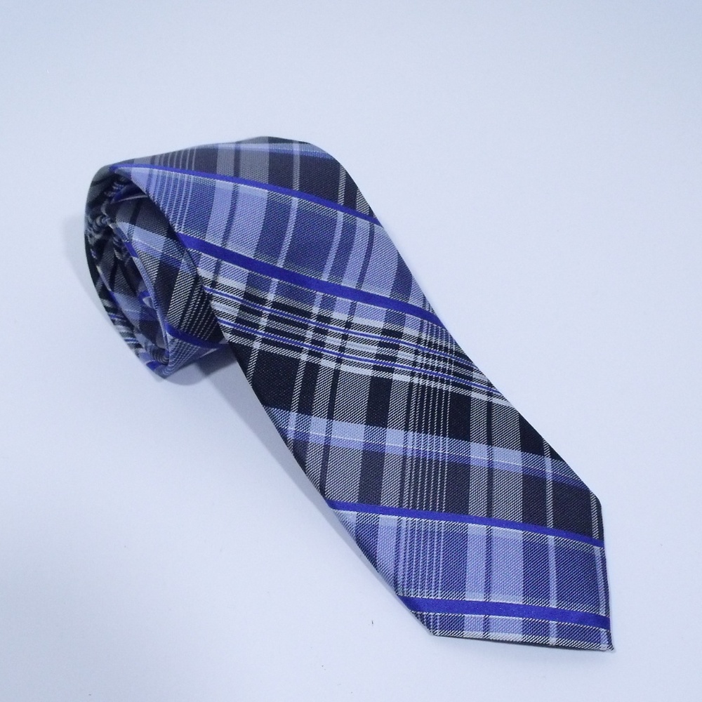 MICHAEL Michael Kors Blue Plaid Silk Tie